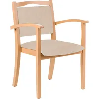 einrichtungsdesign24 Armlehnstuhl Stoff beige