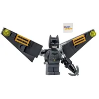 LEGO Superhelden: Batman Rebirth Minifigur mit Jetpack und schwarzem Umhang