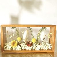 NatureMan Shadow Fotorahmen, doppelseitig, aus Plexiglas, Aufbewahrungsbox aus Plexiglas, geeignet für getrocknete Blumen, Exemplare, Kunsthandwerk (Holzfarbe)