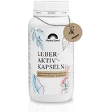 Herbaland Leber-Aktiv*-Kapseln | Mariendistel, Artischocke & Löwenzahn | Vegan | Mit Silymarin, Cholin & Cynarin | 240 Kapseln für 4 Monate