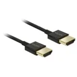 DeLock HDMI Anschlusskabel HDMI-A Stecker HDMI-A Stecker 0,25 m Schwarz