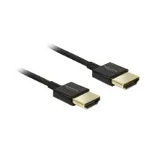 DeLock HDMI Anschlusskabel HDMI-A Stecker HDMI-A Stecker 0,25 m Schwarz