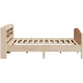 vidaXL Massivholzbett 180 x 200 cm Braun