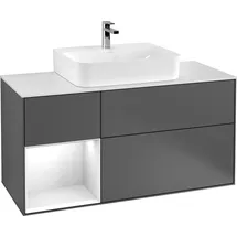 Villeroy & Boch Finion Waschbeckenunterschrank F16 1200x603x501mm Anthrazit/Eiche Weiss