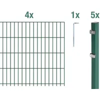 GAH Alberts Alberts Doppelstabmatten-Grundset 10 m 250 x 83 cm 6/5/6 grün