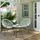 Songmics Balkonmöbel, Gartenmöbel-Set, 1 Tisch, 2 Stühle, Tischoberfläche aus Glas, weiß