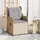 vidaXL Gartenbank 2 pcs 110 x 60 x 80 cm Beige