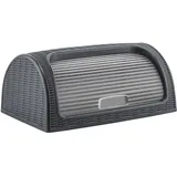 Michelino Brotkasten in Rattanoptik Anthrazit,