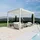 pergoline Pavillon 3 x 4 m inkl. 4 Seitenteile Weiß