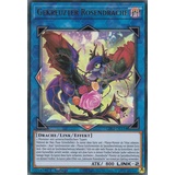 LDS2-DE114 - Gekreuzter Rosendrache - Ultra Rare - DE - im Set mit Ultrapro Toploader - Yugioh