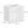 Vicco Waschbeckenunterschrank Izan hängend 61,8 x 57,8 x 44,8 cm Weiß Hochglanz