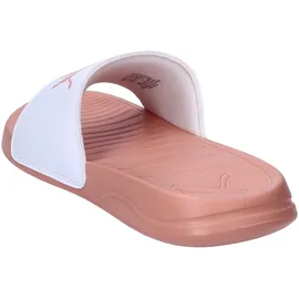 Puma Unisex Popcat 20 Slide Sandal, White-Deeva Peach, - 38