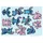 KOMAR Wandtattoo - Stitch and Angle Happy - Größe 50 x 70 cm - Disney, Wandsticker, Kinderzimmer, Aufkleber, Blau,lila