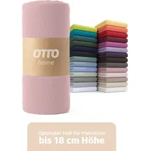 OTTO home Spannbettlaken Physalis Jersey 120 x 200 cm rosa