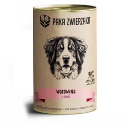 PAKA ZWIERZAKA Rindfleisch und Hering Hundefutter 400 g