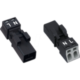 Wago 890-212 Stecker, 2-polig, Kod. A, schwarz 890212 - 50 Stück