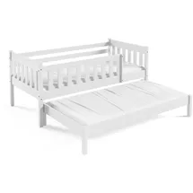 masseno Kinderbett STELLA 80 x 160 cm Kiefer massiv weiß