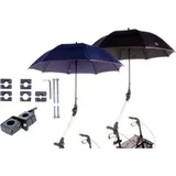 MPB Pieper Rollatorschirm 99 blau mit reflektierendem Rand
