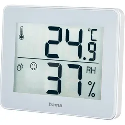 Hama Thermo-Hygrometer TH-130, Innentemperatur, Luftfeuchtigkeit, weiß 4047443416728 Hama