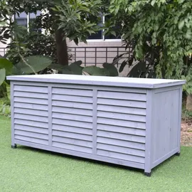 rijoka Gartenbox 350 L 1300 x 640 x 600 mm Blau/Grau