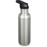 Klean Kanteen 800ml Classic Flip Sport Cap Trinkflasche - STK - Brushed Stainless