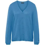 GOLDNER Kaschmirstrickjacke V-Ausschnitt Blau 24