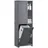 SoBuy Hochschrank BZR104 60 x 170 x 37 cm Grau Holzwerkstoff