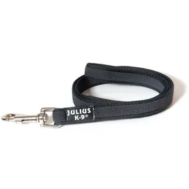 Julius-K9 K9 C& G Schnur, schwarz/grau 20mm/1m mit Handgriff
