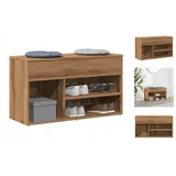 vidaXL Schuhbank Artisan-Eiche 80x30x45 cm Holzwerkstoff