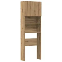 VidaXL Waschmaschinenschrank Artisan-Eiche 64x24x190 cm Holzwerkstoff