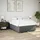 vidaXL Boxspringbett mit Matratze Dunkelgrau 140x200 cm Stoff