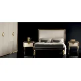 Bett 2x Nachttisch 3tlg. Schlafzimmer Betten Luxus 180x200 Zimmer arredoclassic