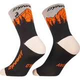 Dynafit Traverse Mid Wandersocken 2 Orange/Schwarz 35-38