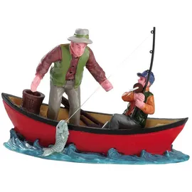 Lemax Canoe Catch Weihnachtsdorf mehrfarbig 1,07 m x 0,68 m x 0,44 m handbemalt