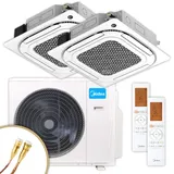 Midea Multisplit Klimaanlage Decke | MCA4U | 2,6 kW + 5,2 kW | Quick-Connect