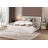 Fdm Stauraumbett Bett Stauraumbett PANAMA SP Bettgestell 140x200 & weitere Größen (verfügbar 90x200 120x200 140x200 160x200 180x200cm, Bettrahmen, Bett, mit großen Kopfteil, mit Bettkasten zum aufklappen), mit/ohne Matratze weiß 140 cm