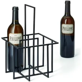 philippi Cubo Flaschenträger schwarz 20 x 32 cm