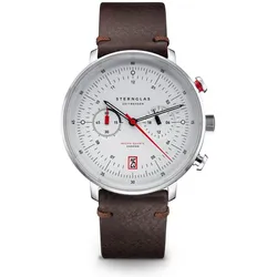 STERNGLAS - HAMBURG CHRONO - Silber - vintage mokka / 42mm