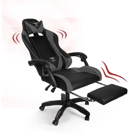 Trisens Gaming-Stuhl Schwarz/Grau