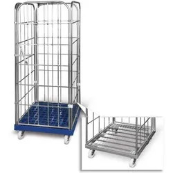 Rollbehälter mit 4 Gittern,  NH 1460 mm