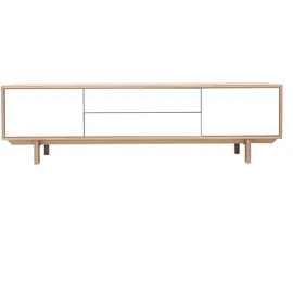 miliboo SID TV-Möbel Lowboard 180 cm Weiß Holz