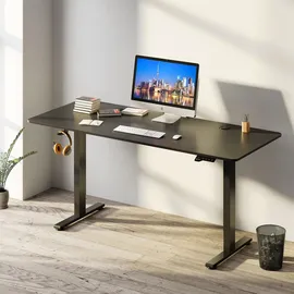 Juskys Schreibtisch Office Stand - Schwarz