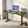 Juskys Schreibtisch Office Stand - Schwarz