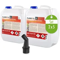 Höfer Chemie Flambiol Bioethanol 100% Hochrein 2 x 5l