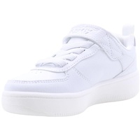 Skechers 400623l Sneaker, Weißer synthetischer weißer Rand, 27.5 EU