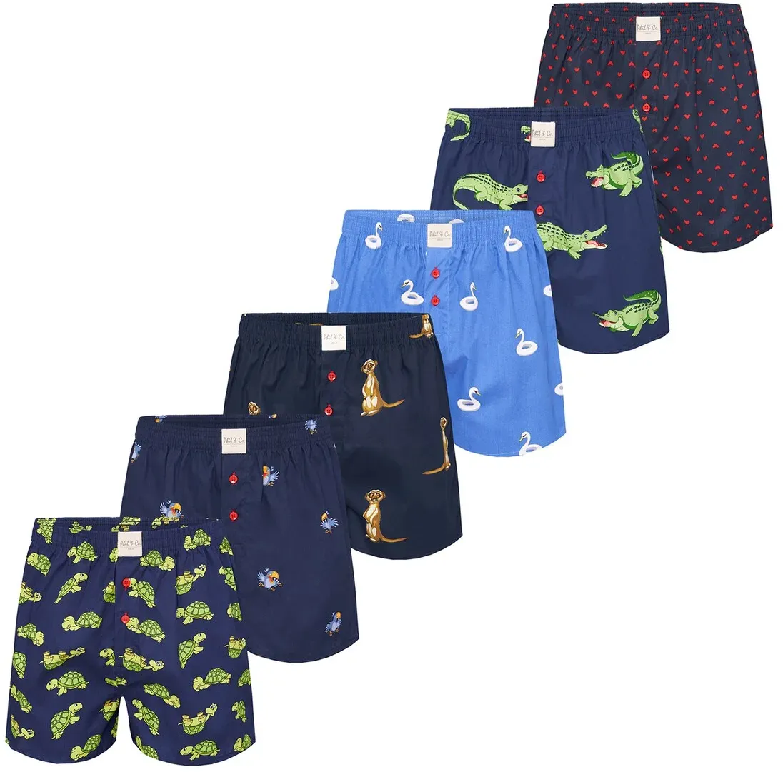 Phil & Co. Berlin Herren Boxer Prints 6er Pack