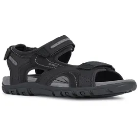GEOX Uomo Sandal Strada Herren Schwarz 47
