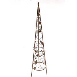 DanDiBo Ambiente Rankhilfe Pyramide 24 x 118 x 24 cm Braun