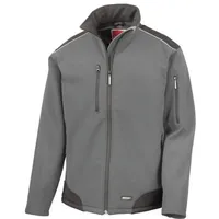 Result Softshell-Ripstop Workwear Jacket / grey;black S