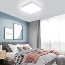 ZMH Deckenlampe 1-flg. 22 cm eckig weiß